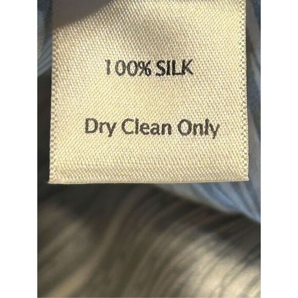 Ecru Gray White Palm Leaf Floral Silk Wide Leg Pants Size 8 nwt (4711) - Picture 8 of 8